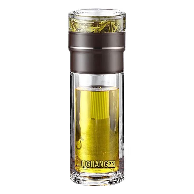 FUGUANG Mingdao Double-Layer Tea Infuser Glass Cup