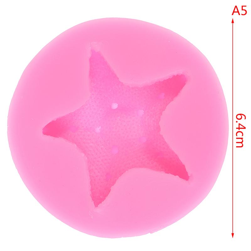 

Силиконовая форма для ракушек, помадка, свеча, мыло, жемчуг, ракушка, морская звезда, силикон 6.4cm розовый
