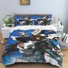 Cartoon/Anime Mobile Suit Gundam-Themed Printed Bedding Set: This soft and comfortable set includes a duvet cover and pillowcase