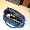 New Women's Bag, Casual Denim Bag, Handbag, Shoulder Bag, Crossbody Bag, Diamond Studded Wing Bucket Bag
