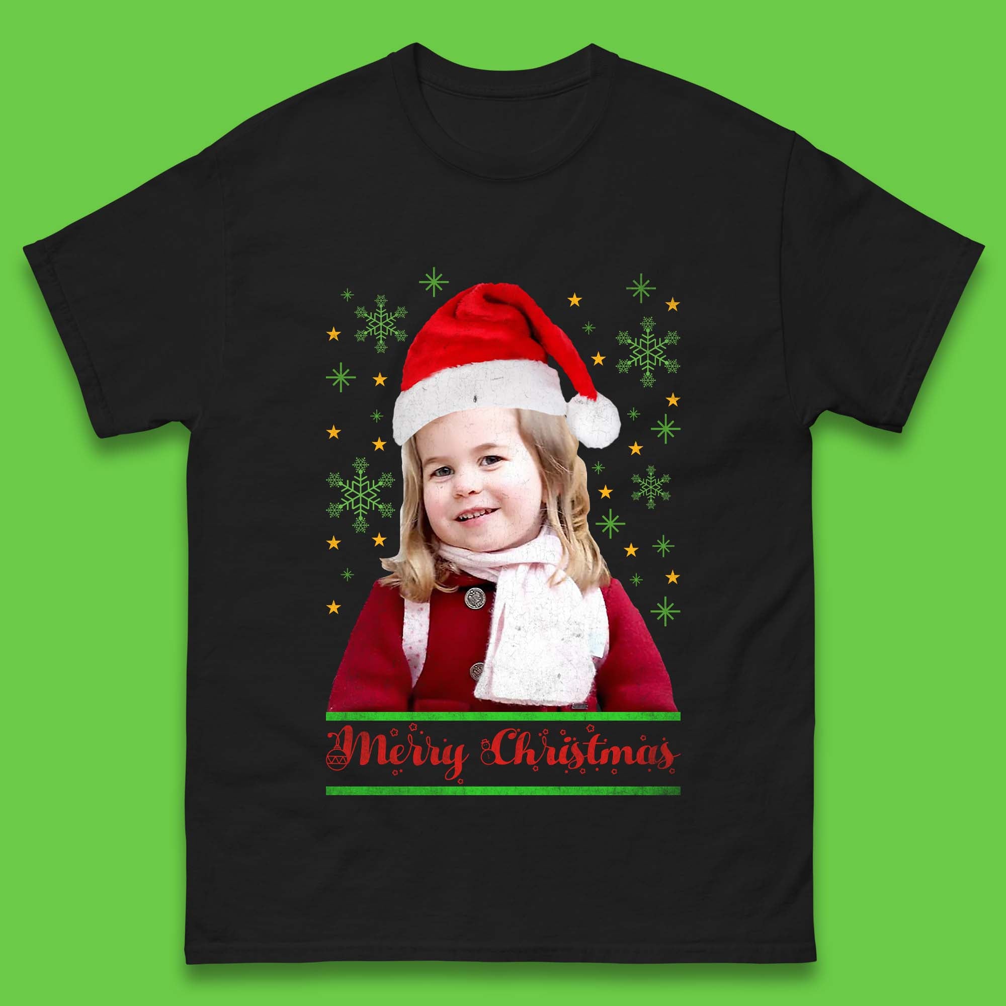 

Princess Charlotte Christmas Mens T-Shirt Womens Tops Tees 4XL