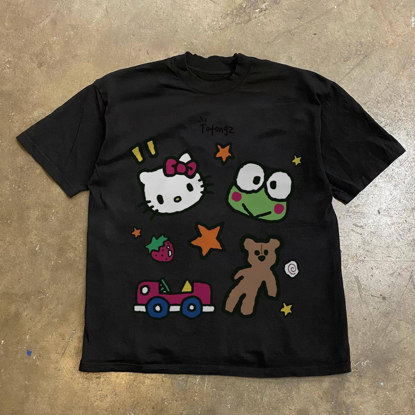 

Kitty Cat Tshirt for Women Made of Cotton with High Weight Very Comfortable To Wear Available in 2026 S