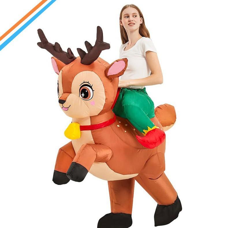Christmas Elk Gingerbread Man Costume Party Party Atmosphere Props Santa Inflatable Costume
