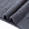 Men's Winter Thick Knit Sweater - Half-High Collar, Middle-Aged Dad Style, Warm & Loose Base Layer.