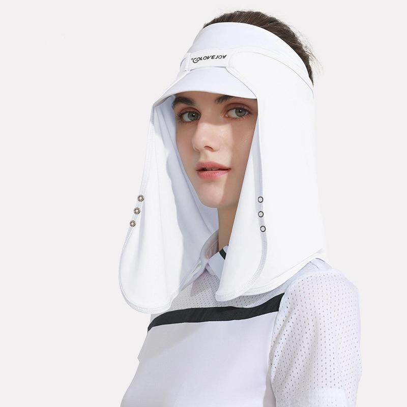 

Women S Face Mask Cool Touch Breathable Face Shaping Sun Protection For Summer Outdoor Hat Compatible белый