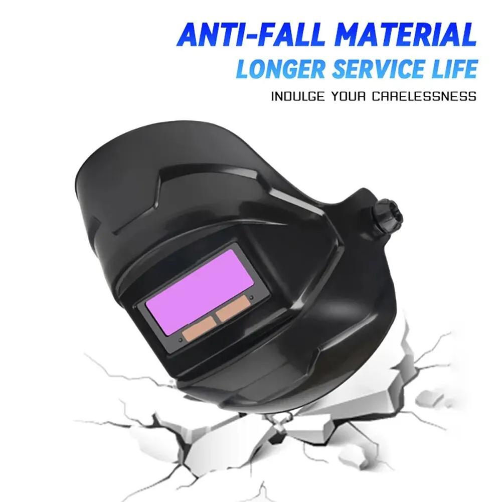 Welding Helmet Solar Power Automatic Dimming Large View True Color Welding Mask High Temperature Resistant SafetyWelding Goggles