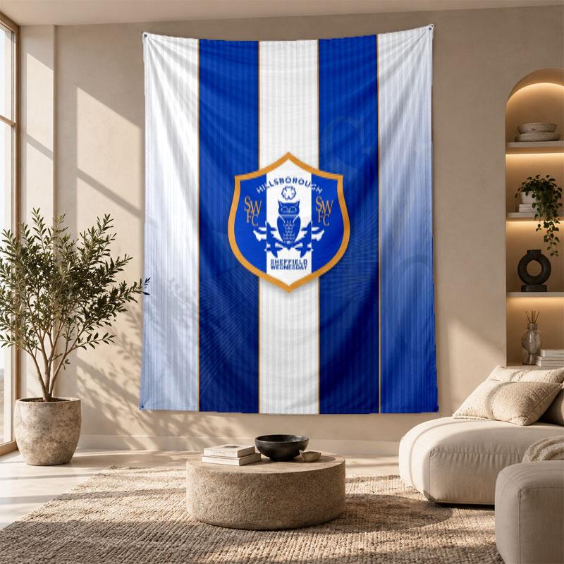 Decorative Tapestry,Sheffield Wednesday Printed Wall Art, Lightweight Wall Hanging For Bedroom Background