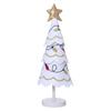 3D Christmas Tree Wooden Ornament Fabric Cute Christmas Decoration Embroidery Snowflake Tabletop Small Ornaments Window