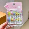 Cartoon Long Nail Sticker Cute Press on Nail Hot Nail Tips  for Girls Students