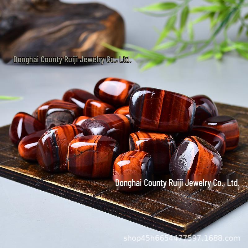 Large Red Tiger s Eye Raw Stone Decoration 2-3cm, 100g