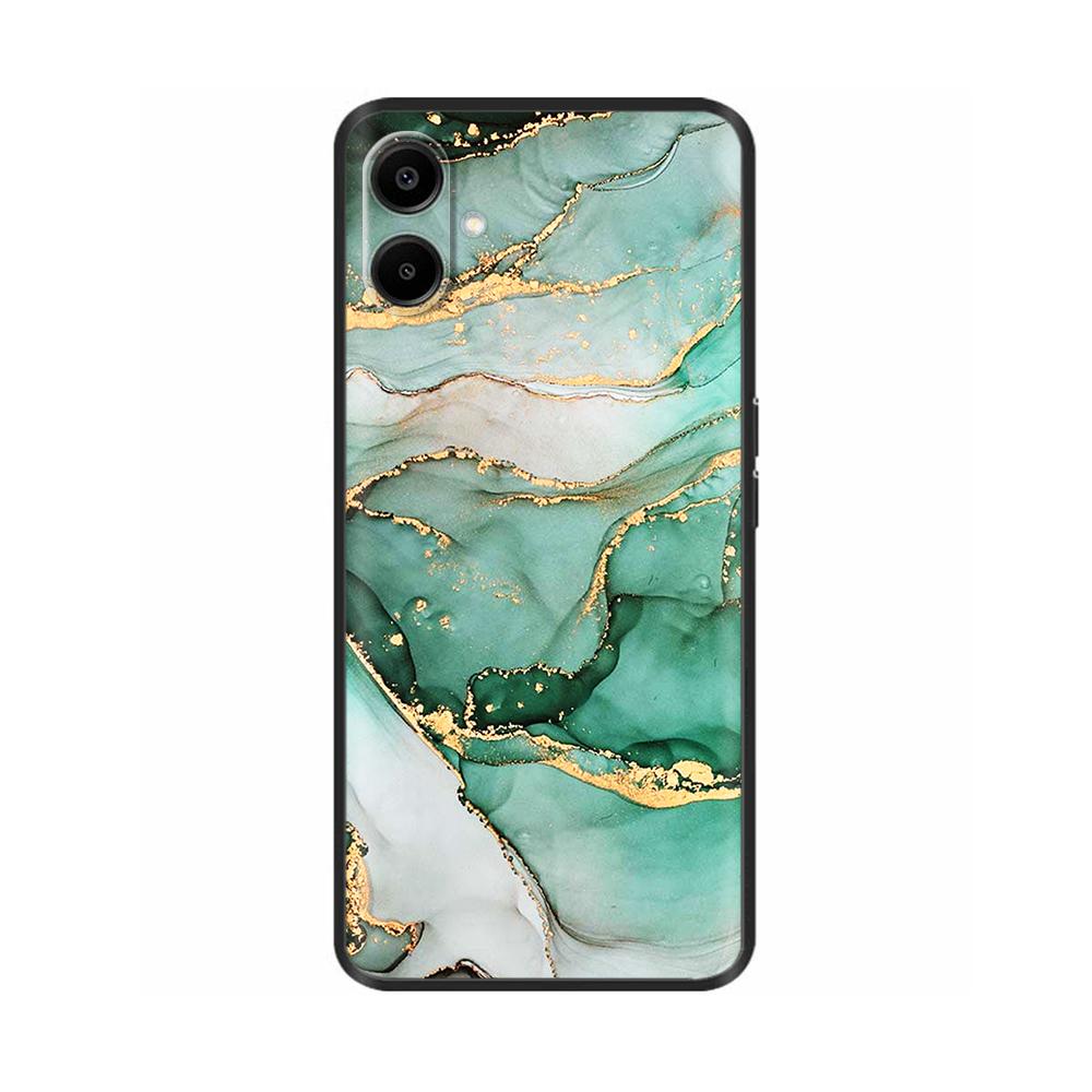 For Samsung Galaxy A06 Case Luxury Black Silicone Painted For Samsung Galaxy A06 SM-A065F Cases Bumper TPU Phone Protector Cover