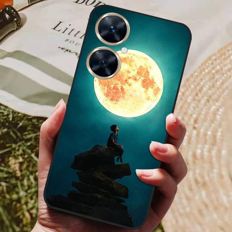 Für Huawei Nova 11i Hülle Nova11i 11 i Schwarzer Wolf Weiche TPU Silikon Rückseite Für Huawei Nova 11i MAO-LX9 Handyhülle Funda Coque