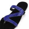 Damen Sandalen Sommer Strand Flacher Mund Strasssteine Mode Rom Damen Party Bequemer Leichter Schuh