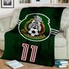Mexiko Fußballnationalmannschaft Emblem Gedruckte Decken Weiche Flanelldecken für Sofa Bett Geschenke für Männer Frauen Picknickdecke Weihnachtsgeschenke