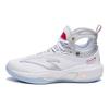 Anta Kids KT8 Non-Slip Shock Absorbing Wear-Resistant High-Top Basketball Shoes Kids Basketball Shoes Silver Blue 312311130-10