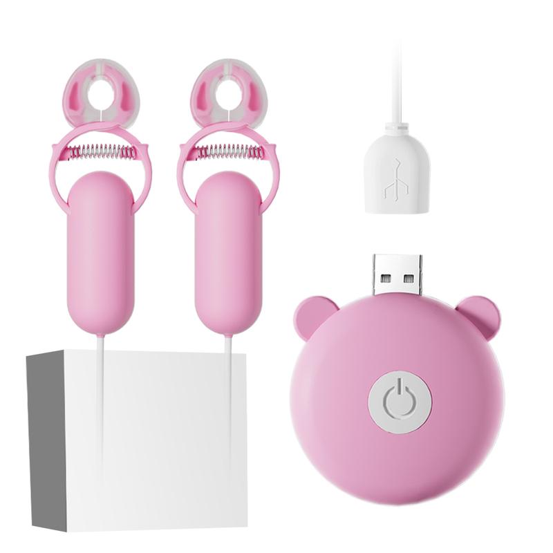 Breast Sex Toy Electric Nipple Clamp Breast Massage Vibrator Enhancer Bondage Adult Female Chastity Stimulate Clit Nipple Clamp