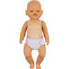 Toyvian 6pcs Baby Doll Accessories - Diapers, Underwear, Reusable DIY Diaper Bag