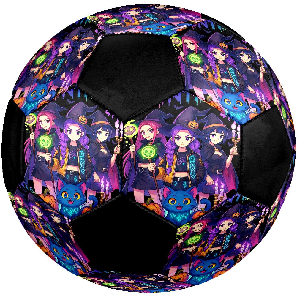 KPop Demon Hunters Tema Storlek 5 Fotboll, Lämplig för Både Inomhus- och Utomhusmatcher, en Gåva Lämplig för Alla.
