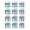 Household Magnetic Countdowns Timer Set, 12 Pack Digital Kitchen Timers with LCD Readout for Cooking Baking and Time Tracking