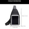 Large Capacity Mobile Phone Bag Multipocket Sports Chest Bag Casual Male Chest Bag  Outdoor