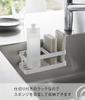 Yamazaki Film Hook Sponge Bottle Rack White W18 x x H6cm film Tower Sponge Holder Sponge Holder Sink Storage 2167 & Body Approx. D7.5 (excluding