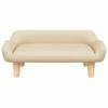 Kids Sofa Cream 70x40x24 Cm Fabric