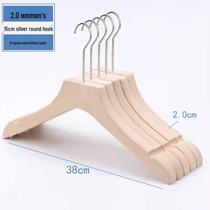 Damen Rutschfester Holzmantelständer Kleiderbügel für Bekleidungsgeschäfte