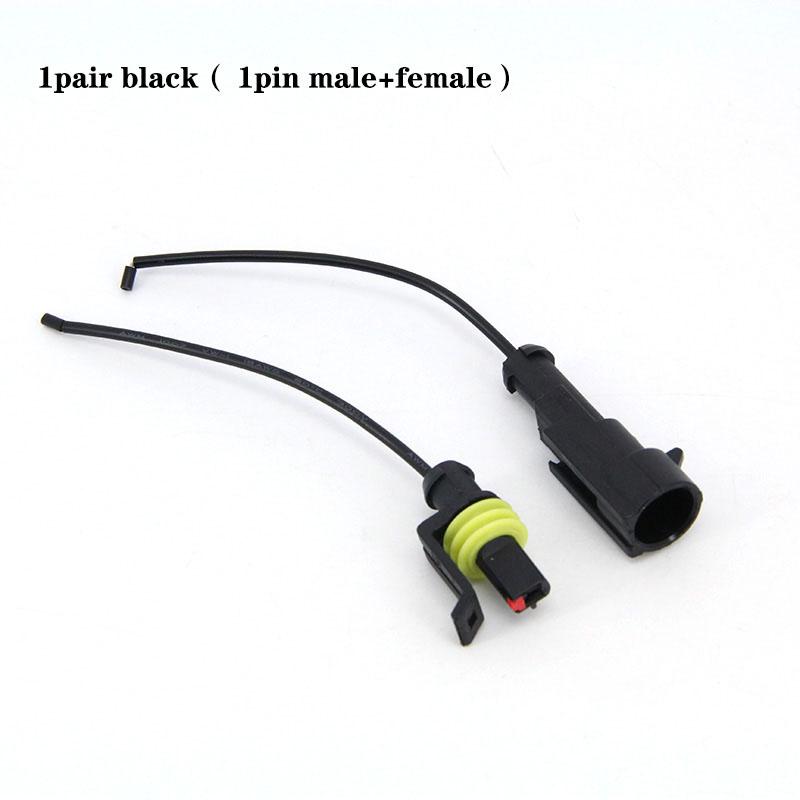 

1 комплект 1P 2P 3P 4P 5P 6P водонепроницаемый электрический автомобильный разъем 18awg шнур мужской женский штекер провод кабель для автомобиля мотоцикла 1pin black