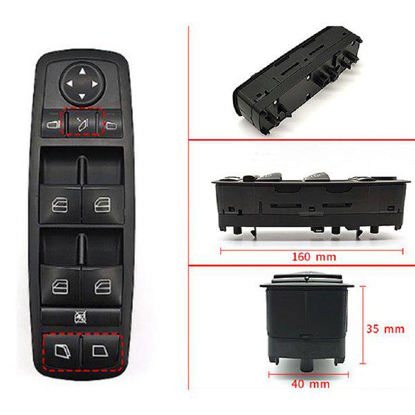 Left-Hand Drive Mercedes-Benz W251 W164 Window Switch Control Panel (2518300390)