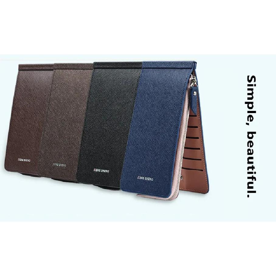 Women's Wallet Long Zipper PU Fashion Elegant Credit Card Holders Purse Mobile Phone Bag Multi Card Slot Money Clip