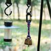 Campana para Oso de Exterior Sonido Fuerte Metal Resistente para Mochila de Senderismo Mochilero Camping Montañismo Ahuyentador de Animales Campana de Alerta de Seguridad