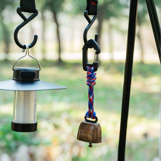 Campana para Oso de Exterior Sonido Fuerte Metal Resistente para Mochila de Senderismo Mochilero Camping Montañismo Ahuyentador de Animales Campana de Alerta de Seguridad