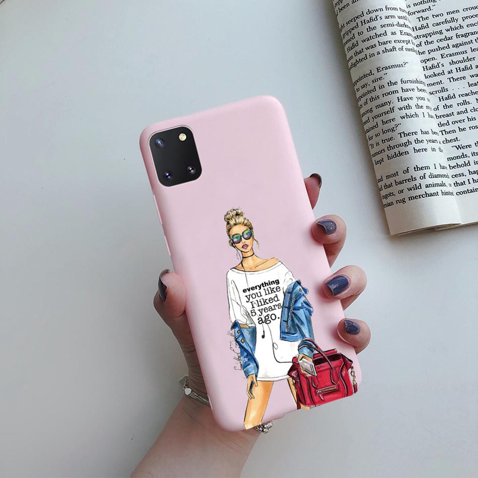 For Samsung Galaxy Note 10 Lite Phone Cover Cute Sweet Girls Patterned Silicone Soft Case For Samsung Note10 Lite S10 Lite Case