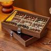 Dust-proof Wooden Jewelry Tray Velvet Jewelry Holder Case Jewelry Display Box  Jewelry Display