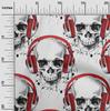 oneOone Cotton Flex Green Fabric Skull Craft Projects Decor Fabric Printed By The Yard 40 Inch