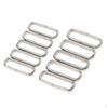 10Pcs Stainless Steel Rings Nylon Strap