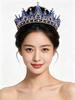 Elegant Bridal Crown Headpiece With Marquise Rhinestones For Wedding Dress