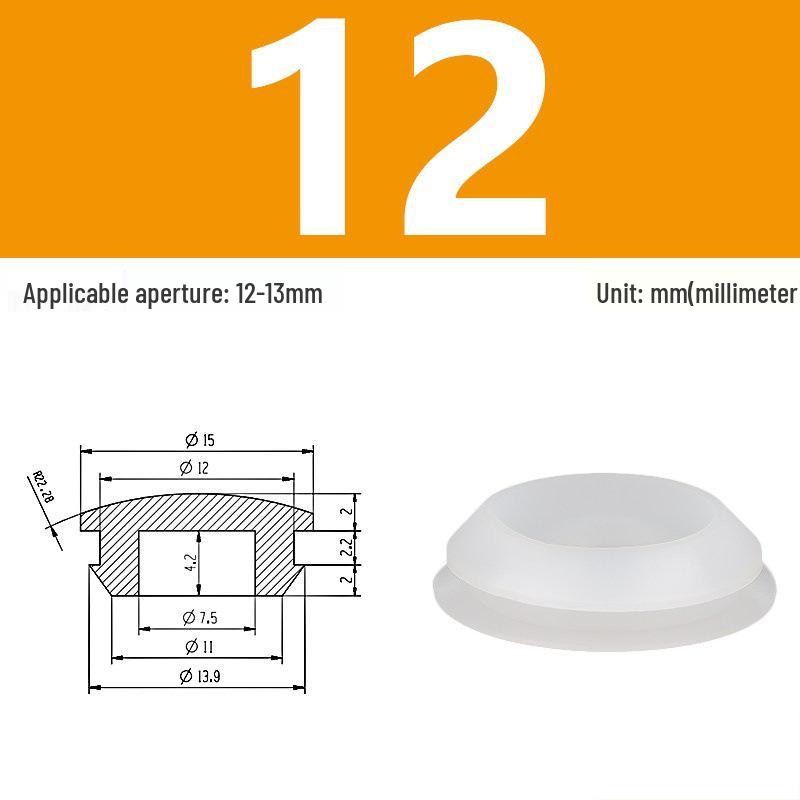 High-Temp Resistant Silicone Rubber Stopper with Card Slot Sealing Cap