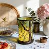 Forest Theme Night Light Handmade Resin Warm Light Rustic Nature-Inspired Ambient Bedside Lamp for Bedroom Living Room Decor