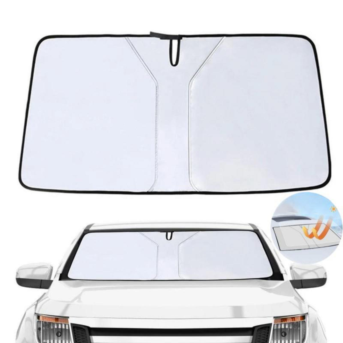 

Car Windshield Sun Shade Blocks UV Ray Reflector Auto Window Sun Shade Visor Shield Cover Protector Foldable Parasol M