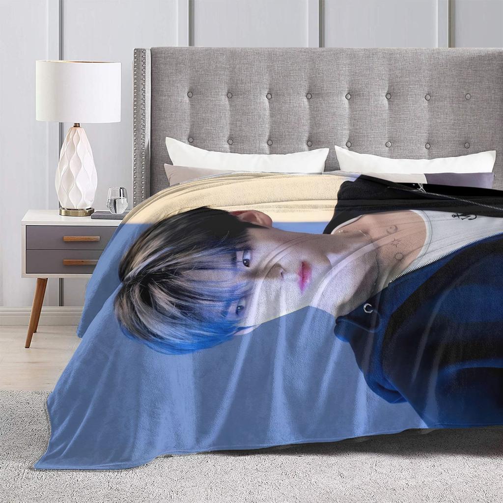 Sung Han Bin Plush Blanket Boy Girl Flannel Throw Blanket For Outdoor Warm Soft Zerobaseone Quality Bedspread Birthday Gift