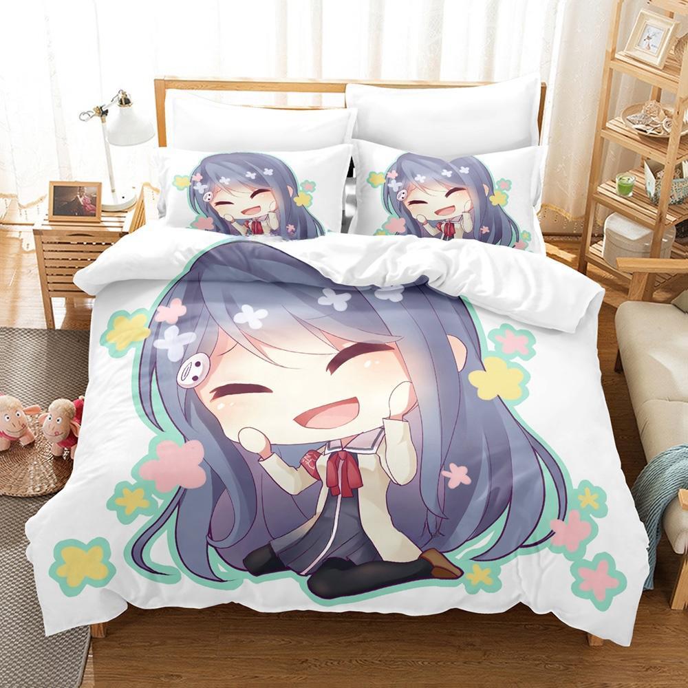 New Aho Girl Bedding Set Single Twin Full Queen King Size Bed Set Adult Kid Bedroom Duvet cover Sets Cool Anime Bed Sheet Set