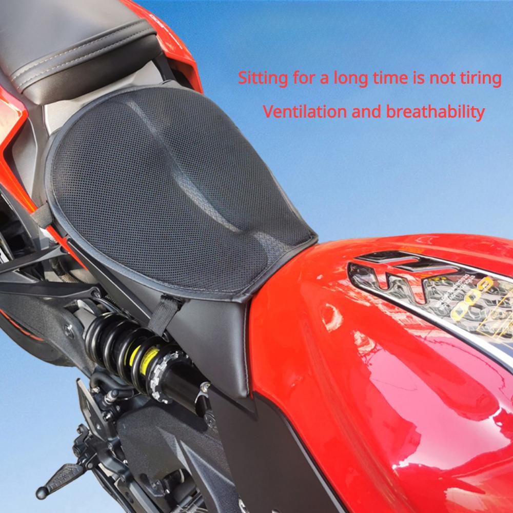 Motosiklet yastığı şok emilimi ve nefes alabilen dört mevsim elektrikli araç yastığı