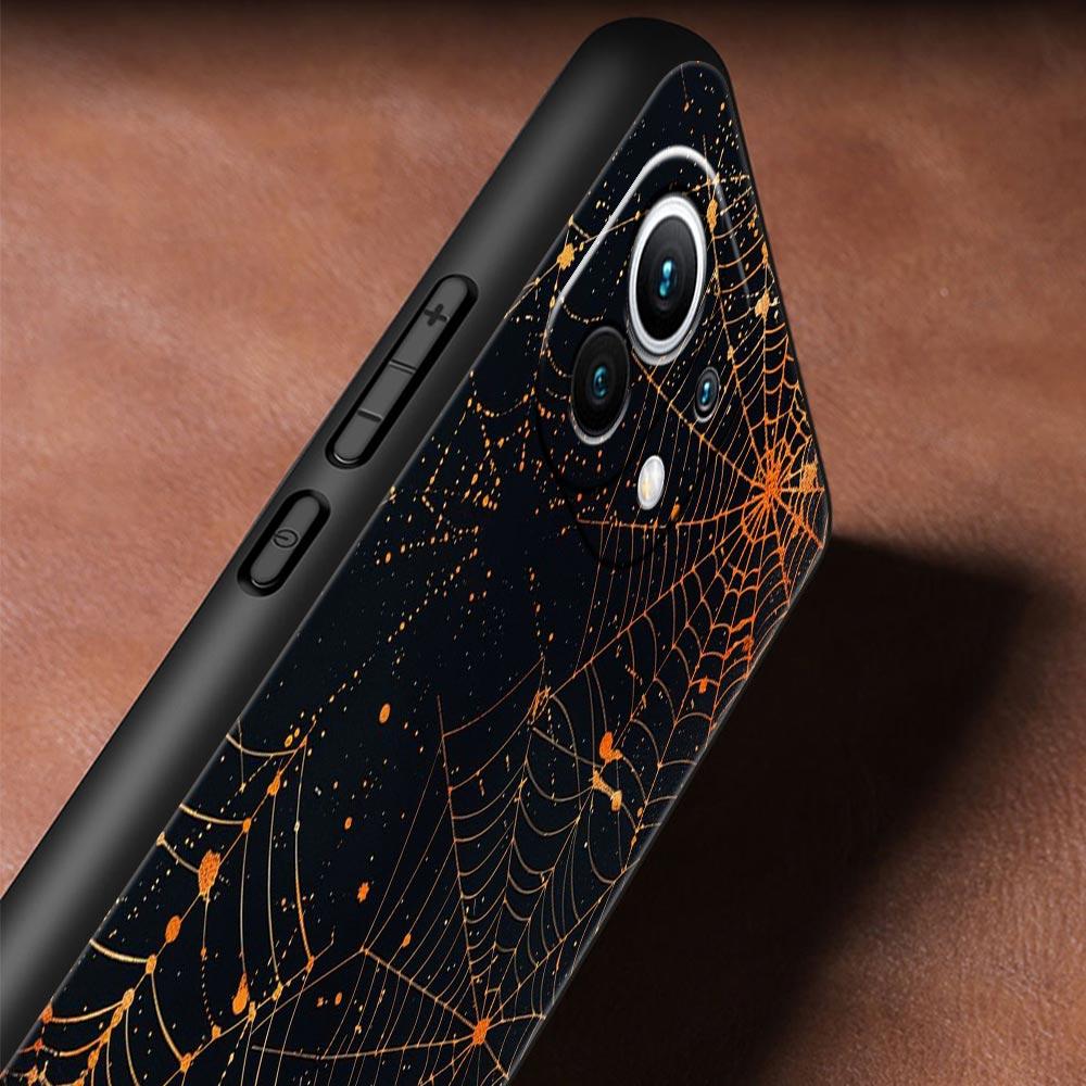 Spider Web Phone Case Cover for Xiaomi Mi 17 Pro Max 15 14 13 12 11 Ultra 15T 14T 13T 12T 11T Pro Lite Soft TPU Shell Fundas Bag