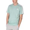 Adidas T Shirts Men's Turquoise Crew Neck Moderate Straight Fit GK9219