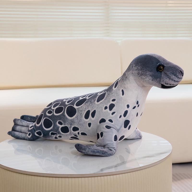 

Имитация тюленя кукла плюшевая игрушка аквариум морской лев кукла домашняя подушка детская успокаивающая кукла 40cm серый