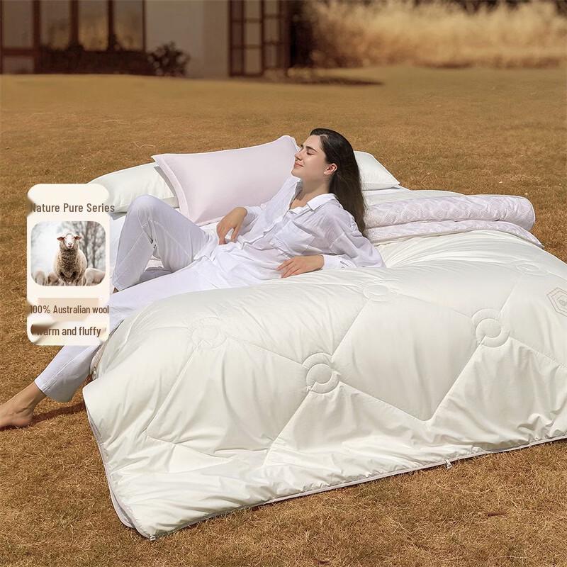 Mercury Home Textiles Evelyn Antibacterial Australian Wool Quilt