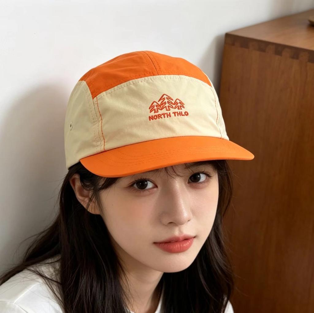 Forest embroidery quick-drying cap female summer light and breathable face small versatile big head circumference sun protection visor