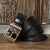 Purely Handmade Genuine Leather Thickened Cowhide Belt Men's Fashion Retro Versatile Genuine Leather Belt