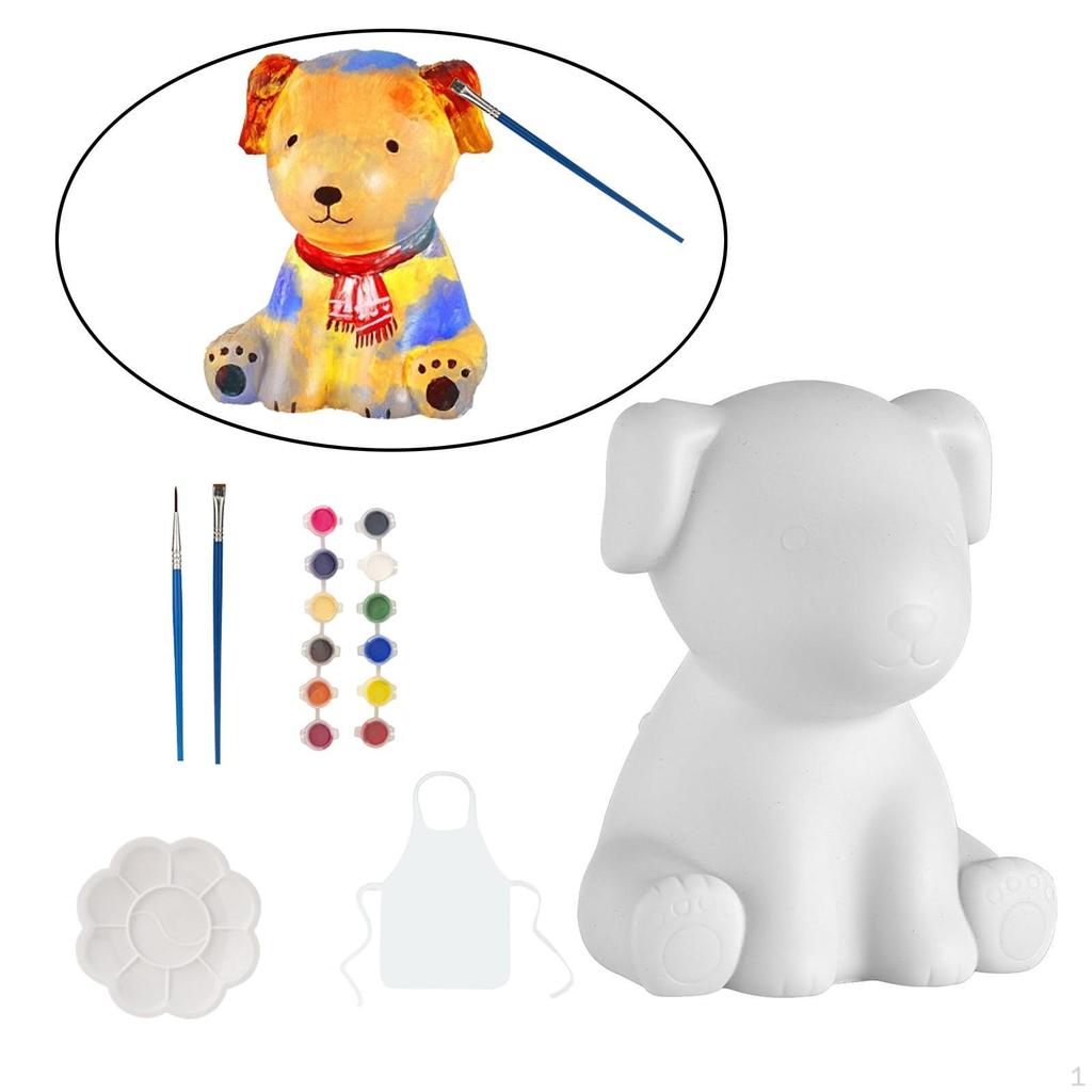 Tier-Kunst-Set zum Bemalen von Figuren, DIY-Set, Alter 3 bis 8